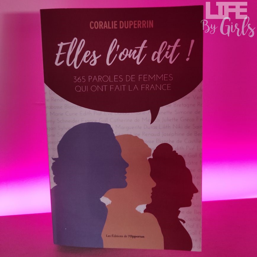 Elles l’ont dit ! 365 Paroles de femmes qui ont fait la France, couverture du livre.