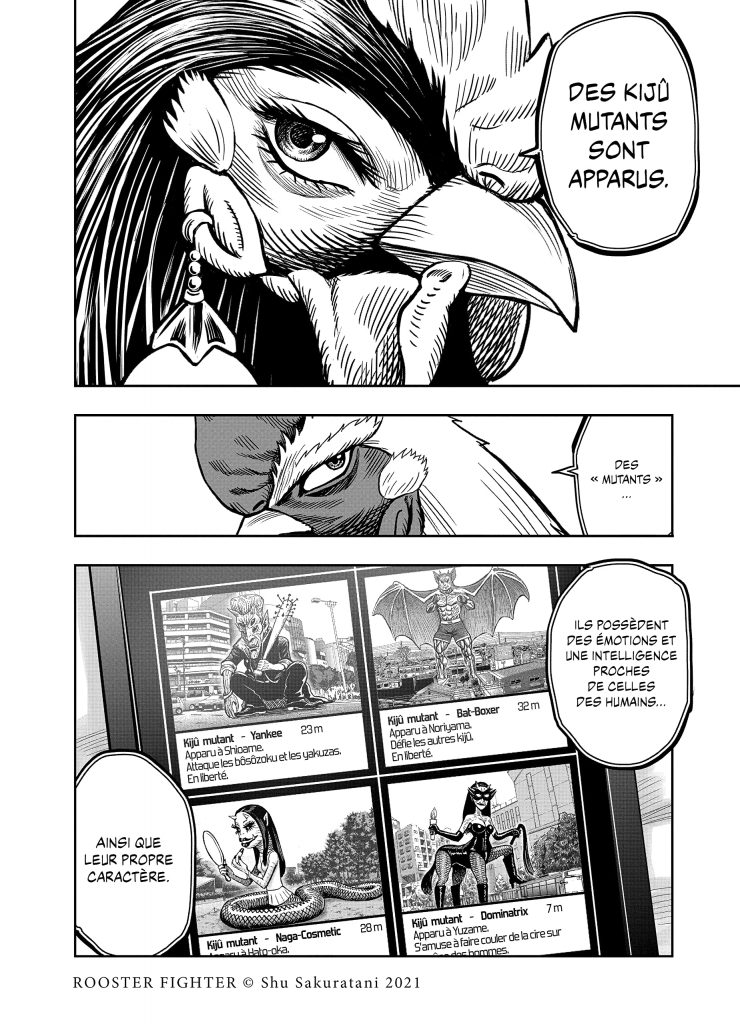Petite explication sur les Kijû mutants dans "Rooster Fighter T02"
