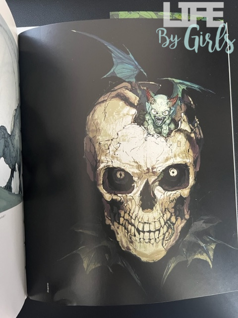 illustration "Ovipares", un démon sortant d'un crâne