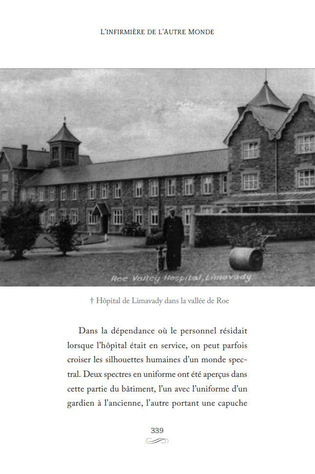 Exemple d'histoire d'un hôpital hanté en Irlande suite dans "Histoires vraies de fantômes" 