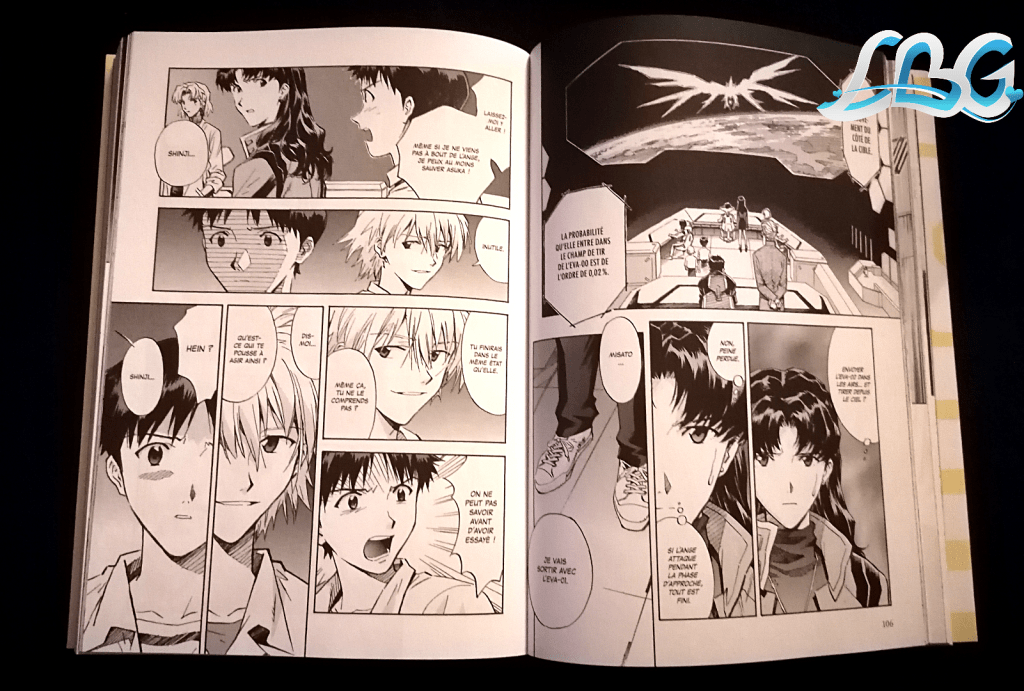 Shinji tente de convaincre Misato de se rendre au secour d'Asuka dans "Neon Genesis Evangelion"
