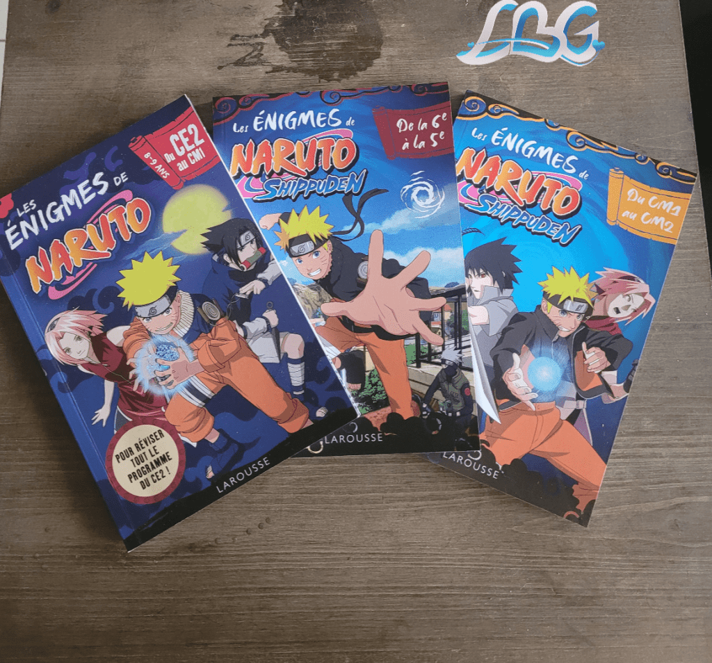 Collection "Les énigmes de Naruto" de chez Larousse