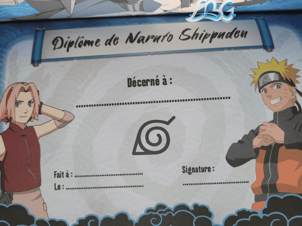 "Diplôme" de Naruto