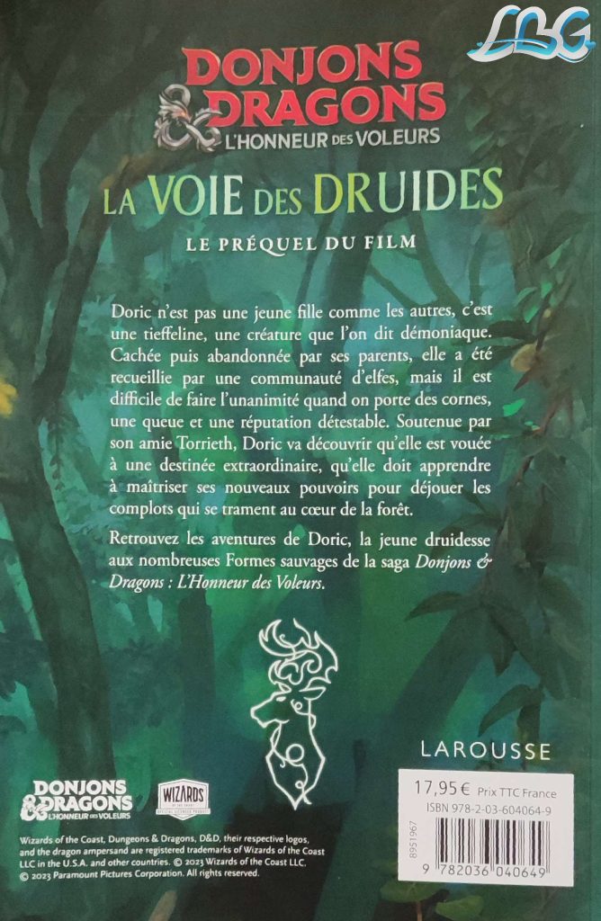 4ème de couverture de "La Voie des Druides".