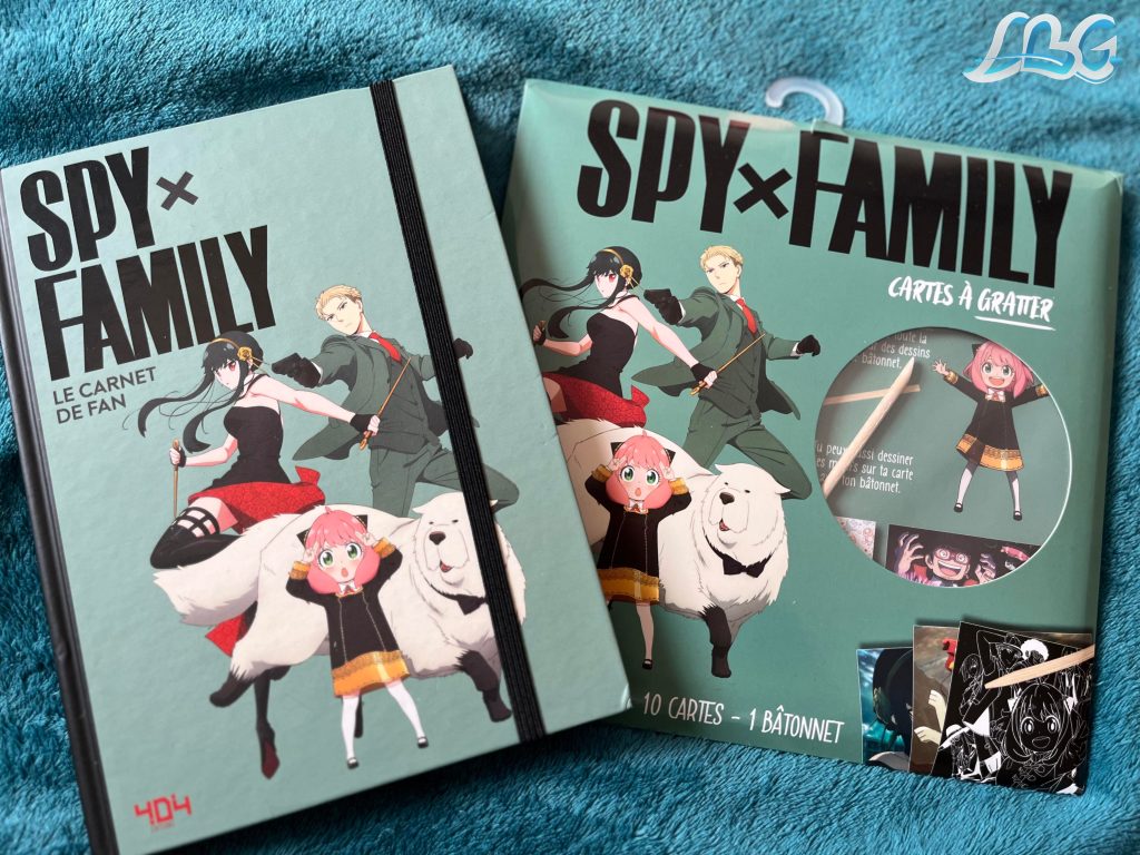 Spy x Family carnet de fan et cartes à gratter